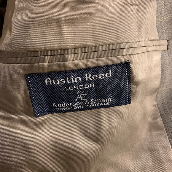 Austin Reed Window Pane Plaid Sports Coat Blazer Men’s Size 46R - Union Made USA - Picture 4 of 7